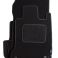 Luxury Black Car Mats with Black Trim and Carpet Heelpad